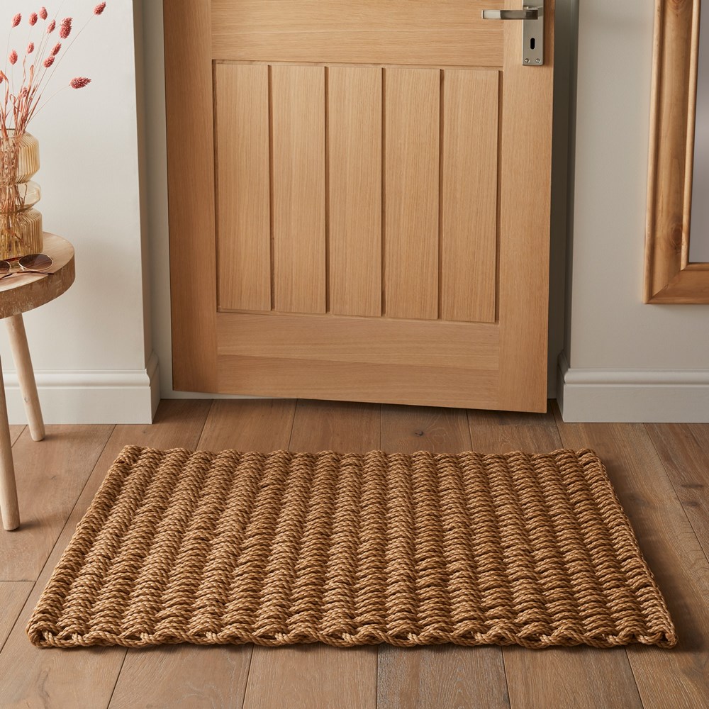 Didsbury Braided Rope Doormat in Natural Beige